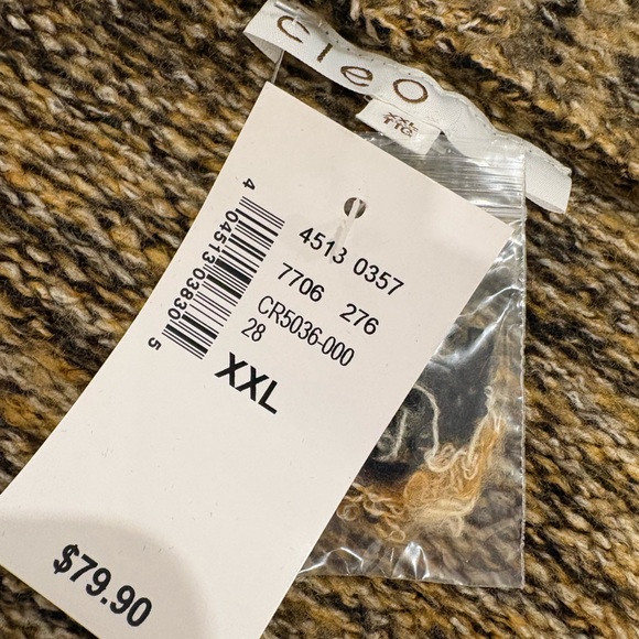 Women's Brown Knit Sweater Cleo size XXL brand new - Picture 8 of 8